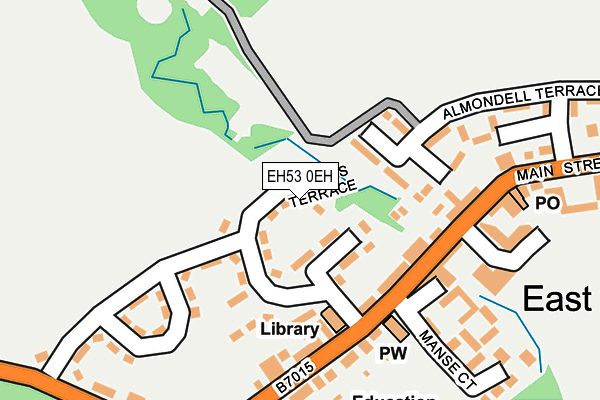 EH53 0EH map - OS OpenMap – Local (Ordnance Survey)