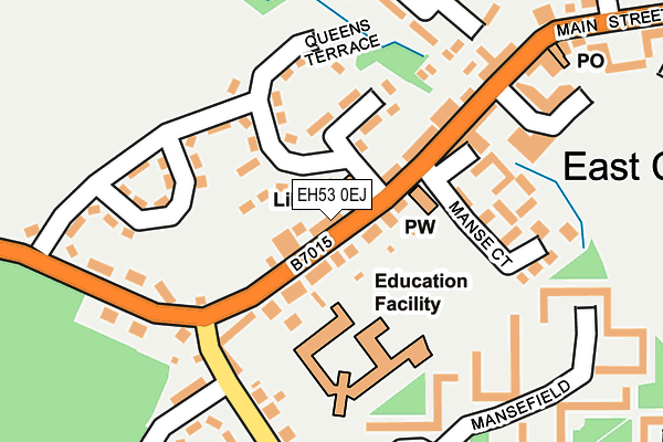 EH53 0EJ map - OS OpenMap – Local (Ordnance Survey)