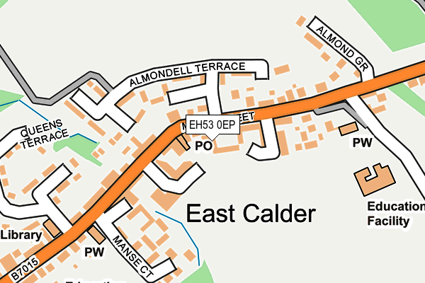 EH53 0EP map - OS OpenMap – Local (Ordnance Survey)