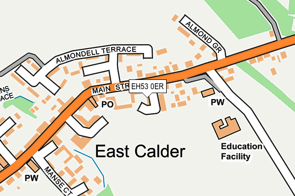 EH53 0ER map - OS OpenMap – Local (Ordnance Survey)