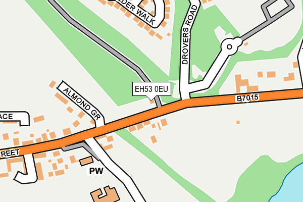 EH53 0EU map - OS OpenMap – Local (Ordnance Survey)