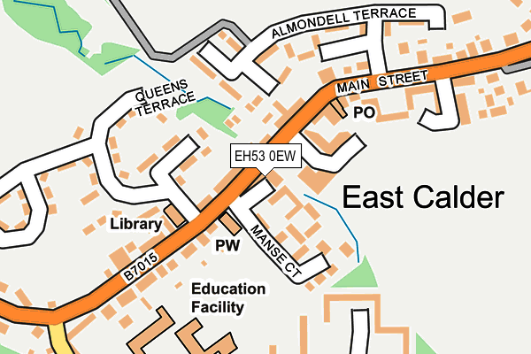 EH53 0EW map - OS OpenMap – Local (Ordnance Survey)