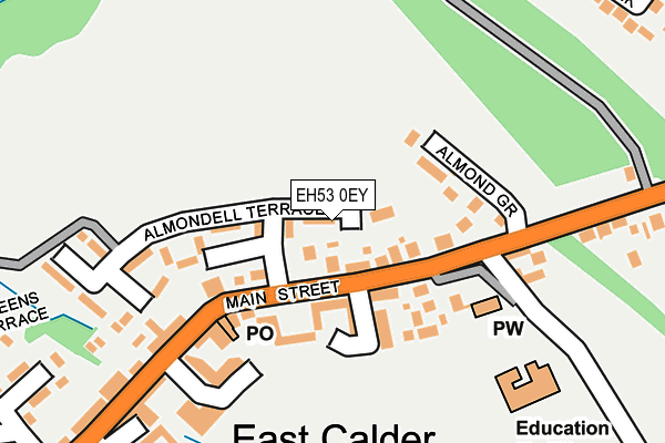 EH53 0EY map - OS OpenMap – Local (Ordnance Survey)