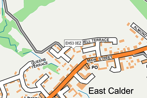 EH53 0EZ map - OS OpenMap – Local (Ordnance Survey)