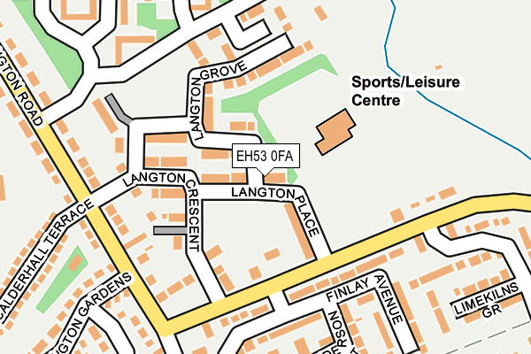 EH53 0FA map - OS OpenMap – Local (Ordnance Survey)