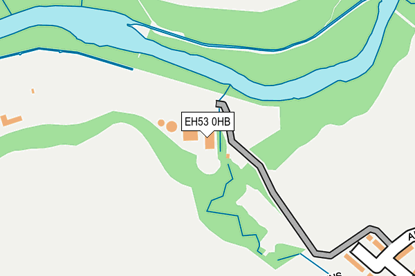 EH53 0HB map - OS OpenMap – Local (Ordnance Survey)