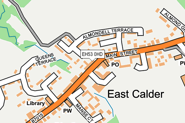 EH53 0HD map - OS OpenMap – Local (Ordnance Survey)