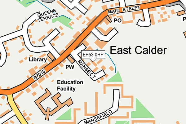 EH53 0HF map - OS OpenMap – Local (Ordnance Survey)