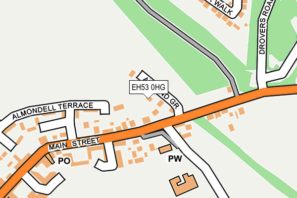 EH53 0HG map - OS OpenMap – Local (Ordnance Survey)