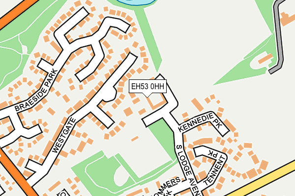 EH53 0HH map - OS OpenMap – Local (Ordnance Survey)