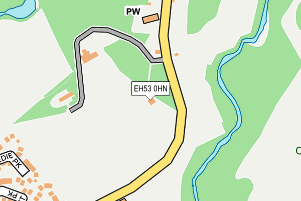 EH53 0HN map - OS OpenMap – Local (Ordnance Survey)