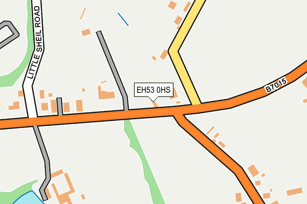 EH53 0HS map - OS OpenMap – Local (Ordnance Survey)