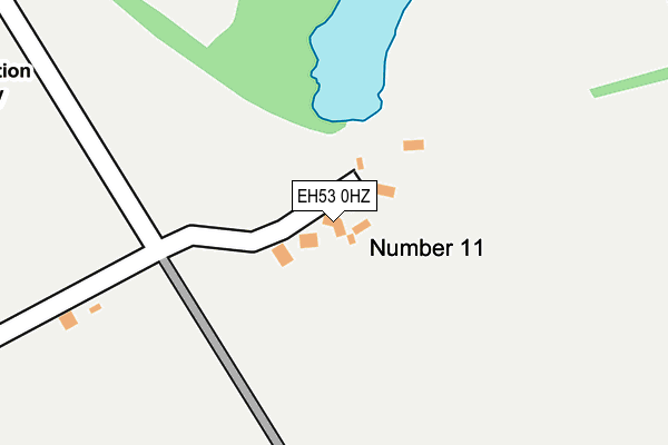 EH53 0HZ map - OS OpenMap – Local (Ordnance Survey)