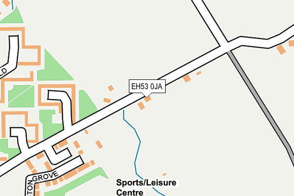 EH53 0JA map - OS OpenMap – Local (Ordnance Survey)