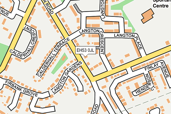 EH53 0JL map - OS OpenMap – Local (Ordnance Survey)