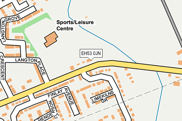 EH53 0JN map - OS OpenMap – Local (Ordnance Survey)