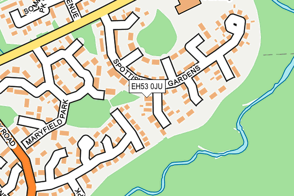 EH53 0JU map - OS OpenMap – Local (Ordnance Survey)