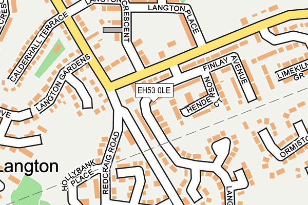 EH53 0LE map - OS OpenMap – Local (Ordnance Survey)