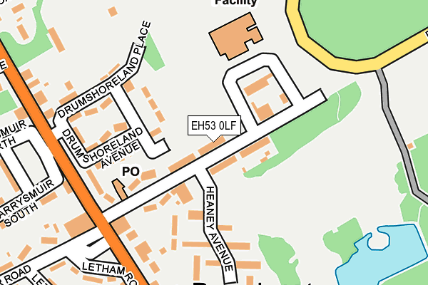 EH53 0LF map - OS OpenMap – Local (Ordnance Survey)