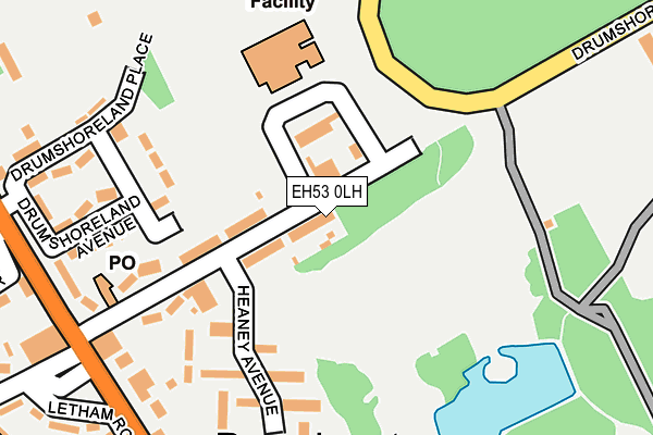 EH53 0LH map - OS OpenMap – Local (Ordnance Survey)