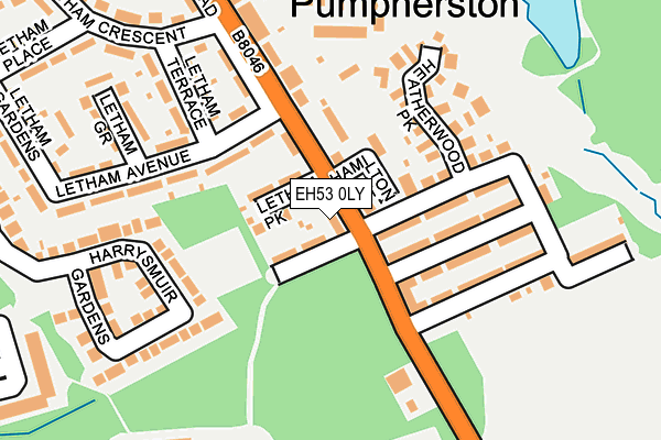 EH53 0LY map - OS OpenMap – Local (Ordnance Survey)