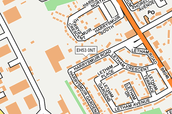 EH53 0NT map - OS OpenMap – Local (Ordnance Survey)