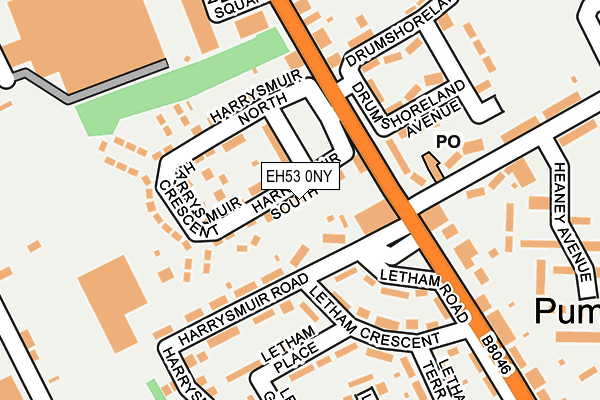 EH53 0NY map - OS OpenMap – Local (Ordnance Survey)