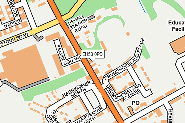 EH53 0PD map - OS OpenMap – Local (Ordnance Survey)