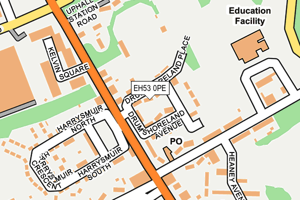 EH53 0PE map - OS OpenMap – Local (Ordnance Survey)