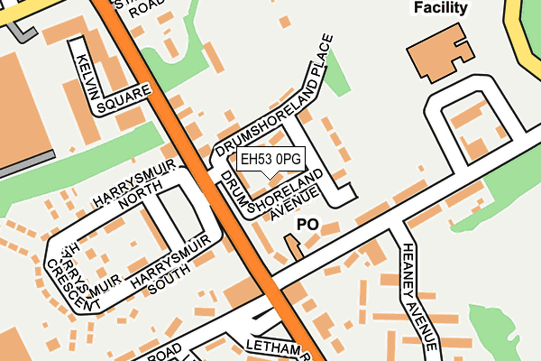 EH53 0PG map - OS OpenMap – Local (Ordnance Survey)