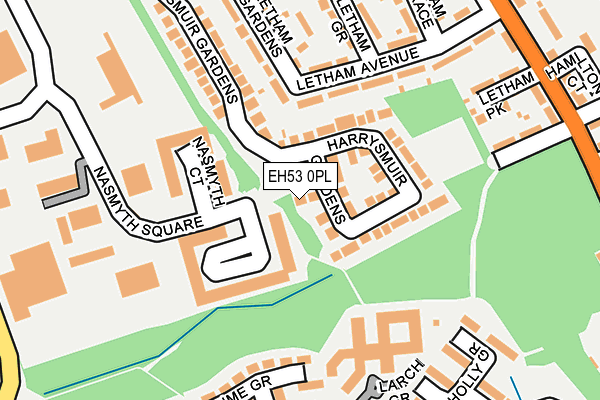 EH53 0PL map - OS OpenMap – Local (Ordnance Survey)