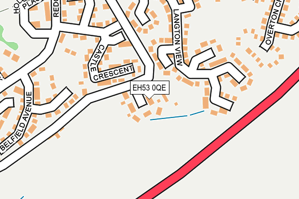 EH53 0QE map - OS OpenMap – Local (Ordnance Survey)