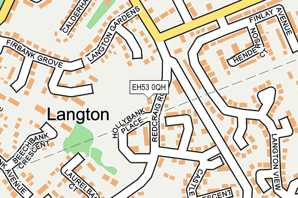 EH53 0QH map - OS OpenMap – Local (Ordnance Survey)