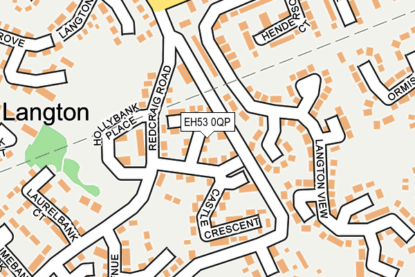 EH53 0QP map - OS OpenMap – Local (Ordnance Survey)