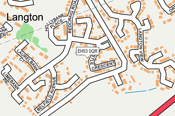 EH53 0QR map - OS OpenMap – Local (Ordnance Survey)