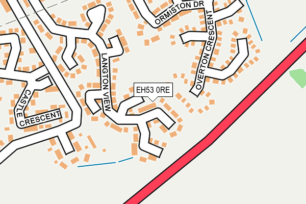 EH53 0RE map - OS OpenMap – Local (Ordnance Survey)