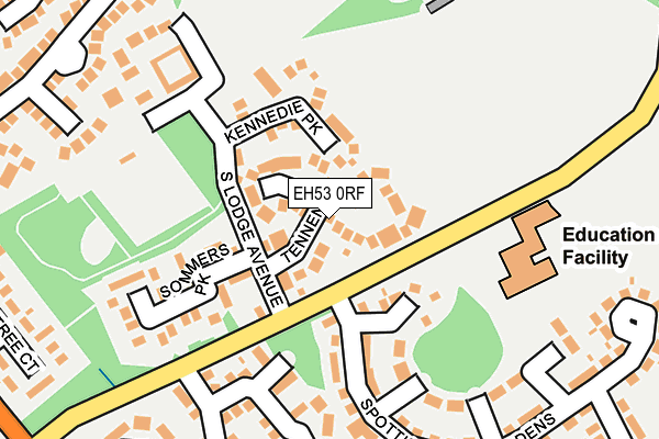 EH53 0RF map - OS OpenMap – Local (Ordnance Survey)