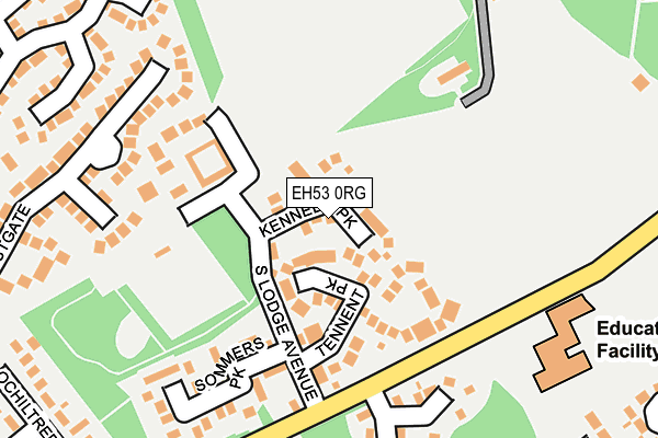 EH53 0RG map - OS OpenMap – Local (Ordnance Survey)