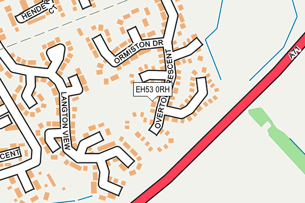 EH53 0RH map - OS OpenMap – Local (Ordnance Survey)