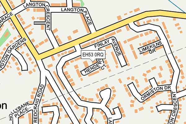 EH53 0RQ map - OS OpenMap – Local (Ordnance Survey)