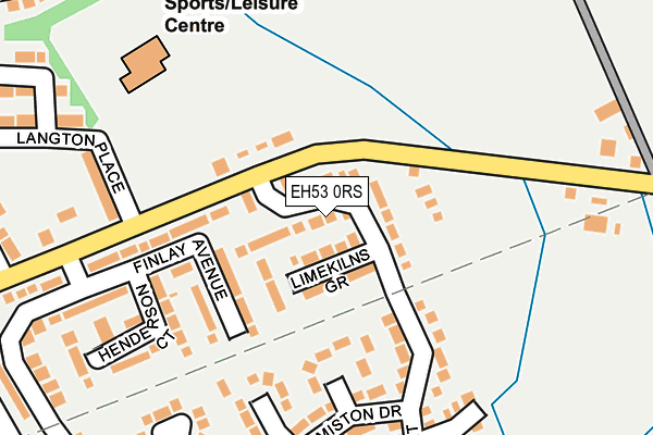 EH53 0RS map - OS OpenMap – Local (Ordnance Survey)