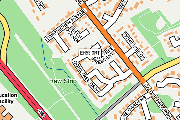 EH53 0RT map - OS OpenMap – Local (Ordnance Survey)