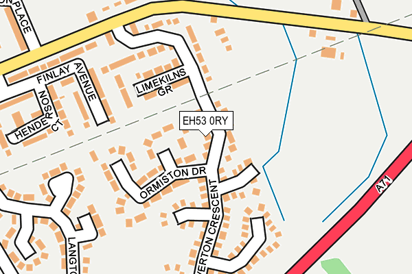 EH53 0RY map - OS OpenMap – Local (Ordnance Survey)