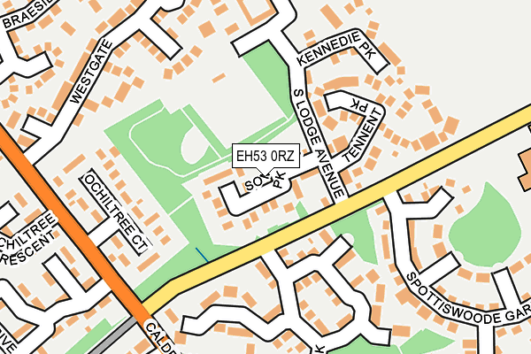 EH53 0RZ map - OS OpenMap – Local (Ordnance Survey)