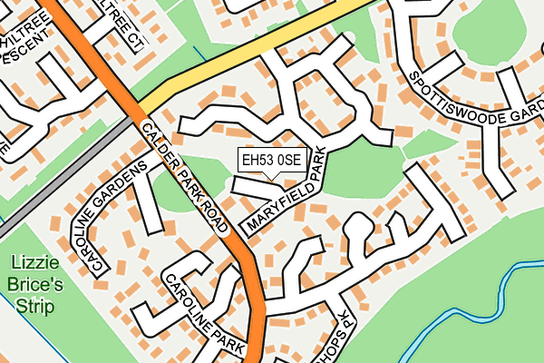 EH53 0SE map - OS OpenMap – Local (Ordnance Survey)