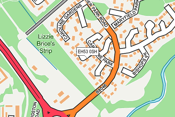 EH53 0SH map - OS OpenMap – Local (Ordnance Survey)