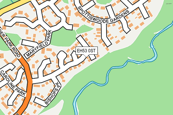 EH53 0ST map - OS OpenMap – Local (Ordnance Survey)