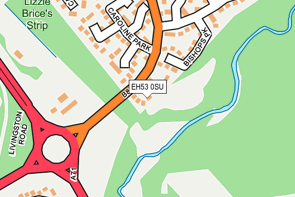 EH53 0SU map - OS OpenMap – Local (Ordnance Survey)