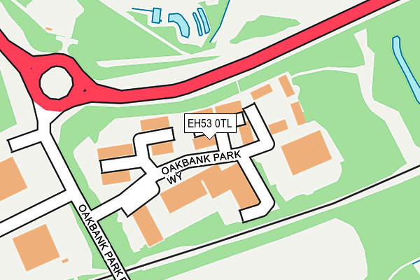 EH53 0TL map - OS OpenMap – Local (Ordnance Survey)