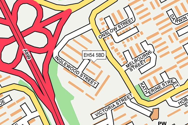 EH54 5BD map - OS OpenMap – Local (Ordnance Survey)